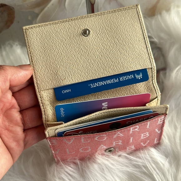 Bulgari Canvas Card Case - Picture 7 of 9